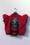 Windowsen shoulder -length sleeveless hoodie PS23T001 rose red